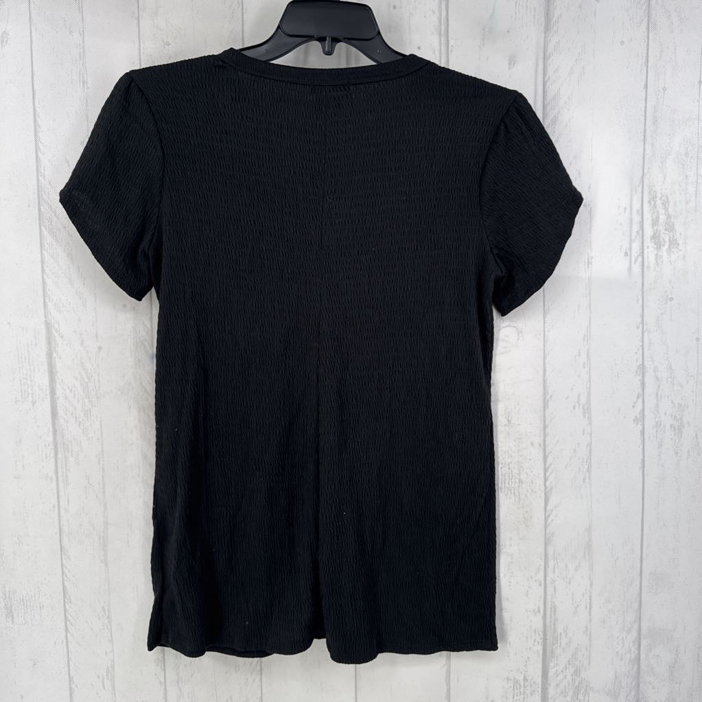 M textured s/s top