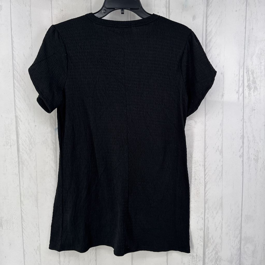 M textured s/s top