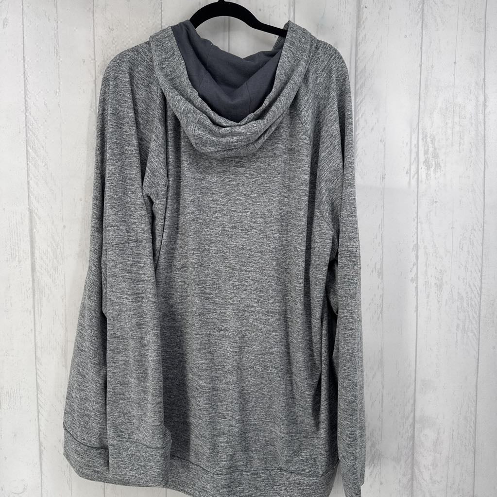 2XL marled zip-up jacket