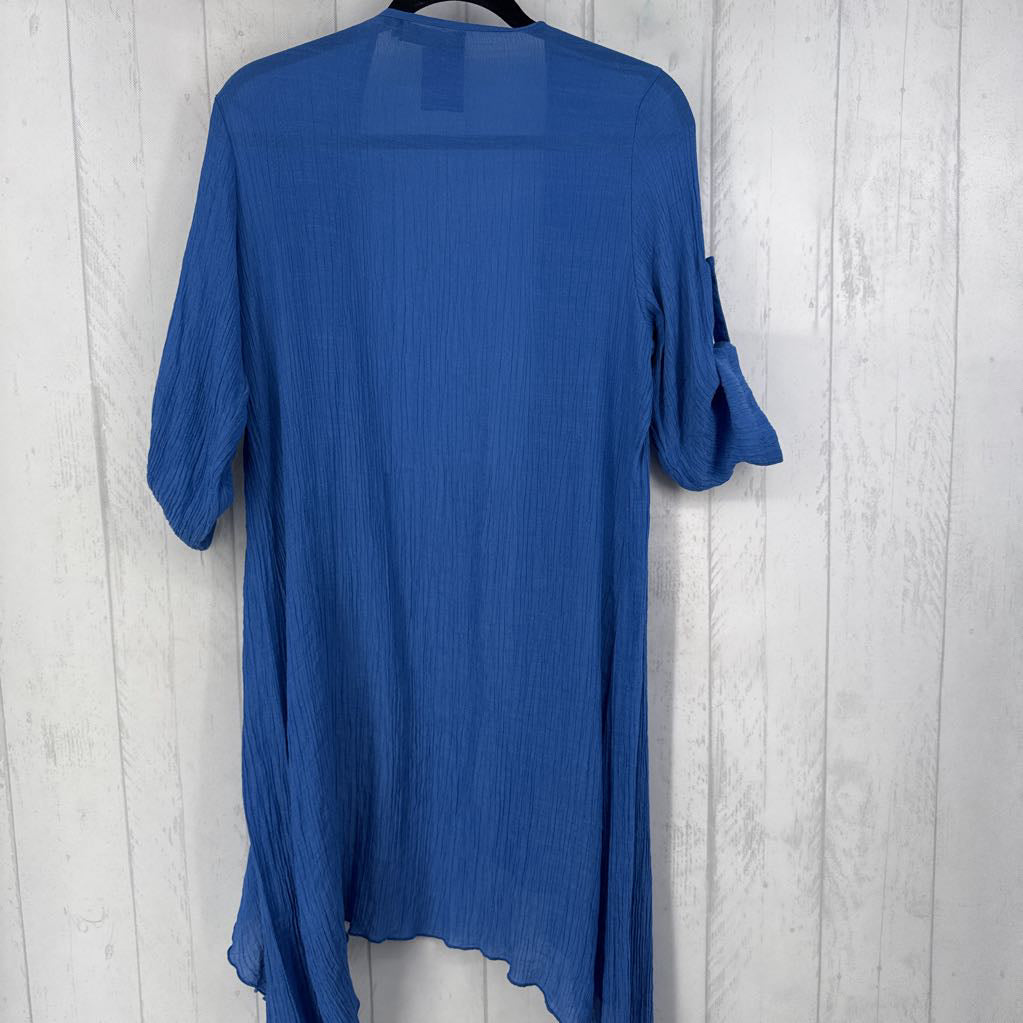 L flowy front tab slv cardi