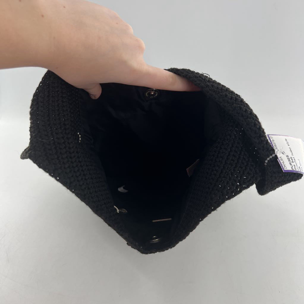 crochet hobo style shoulder bag