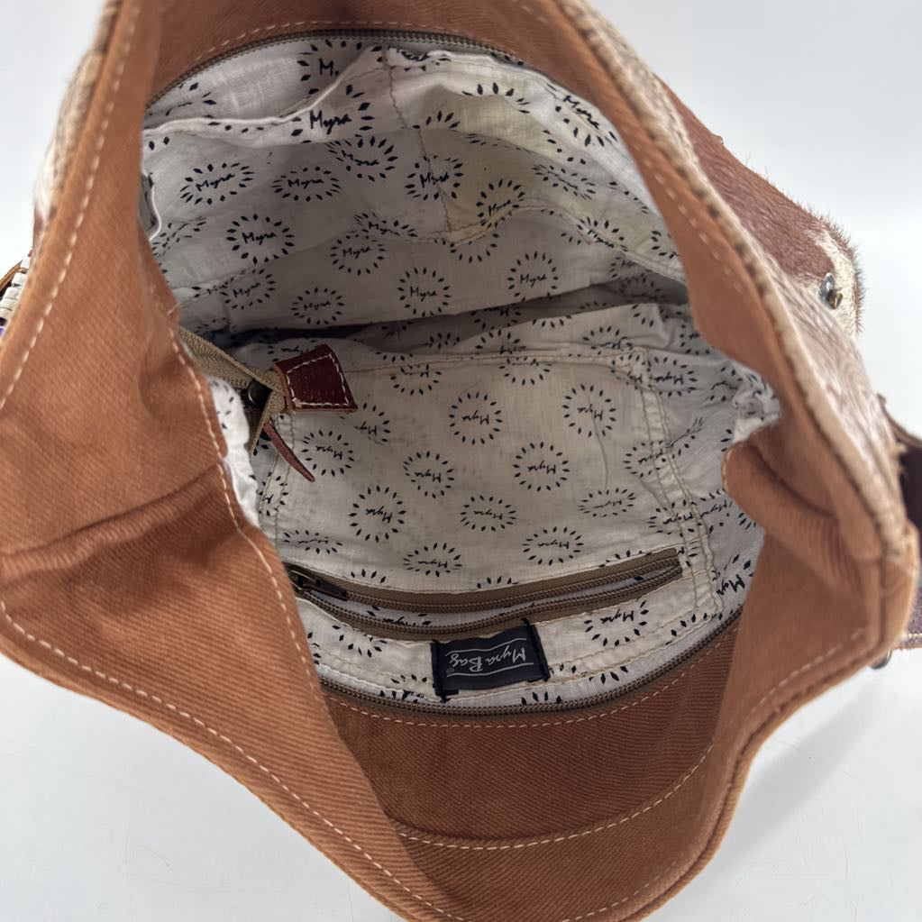 bohemian style embossed/woven shoulder bag