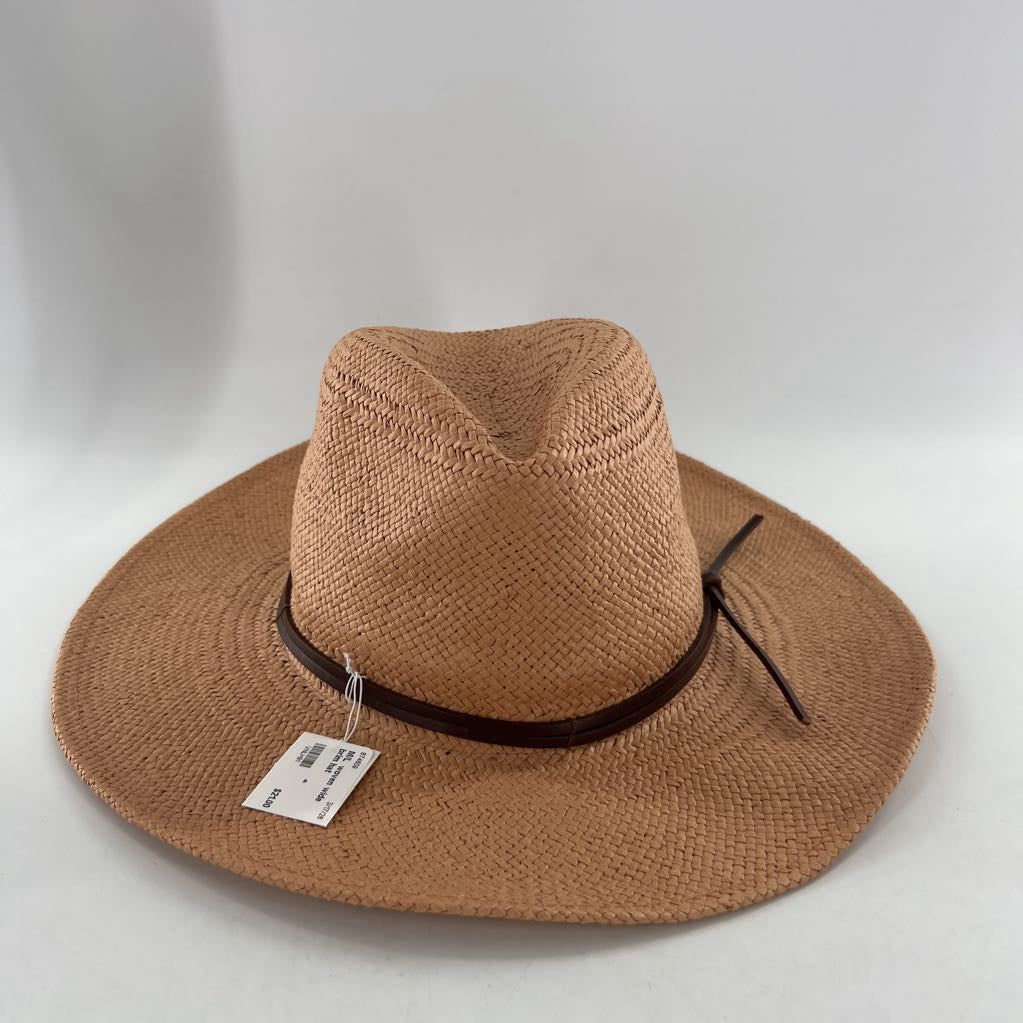 M/L woven wide brim hat