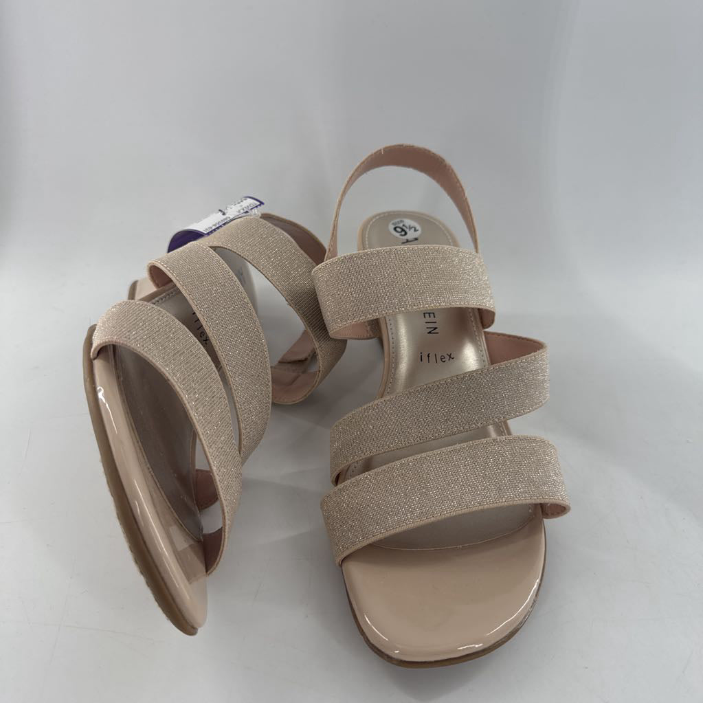 9.5 sparkly strap wedge heel sandal