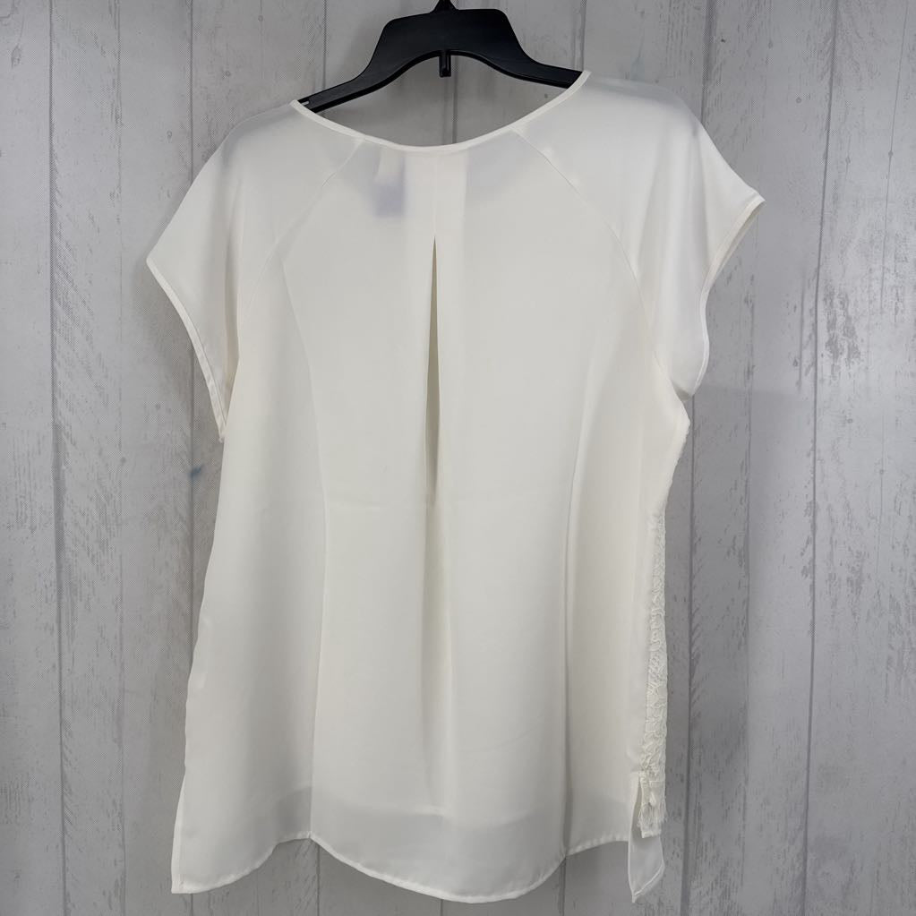 L lace front s/s top
