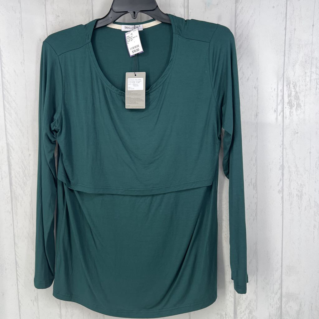 XL scoop neck l/s nursing top
