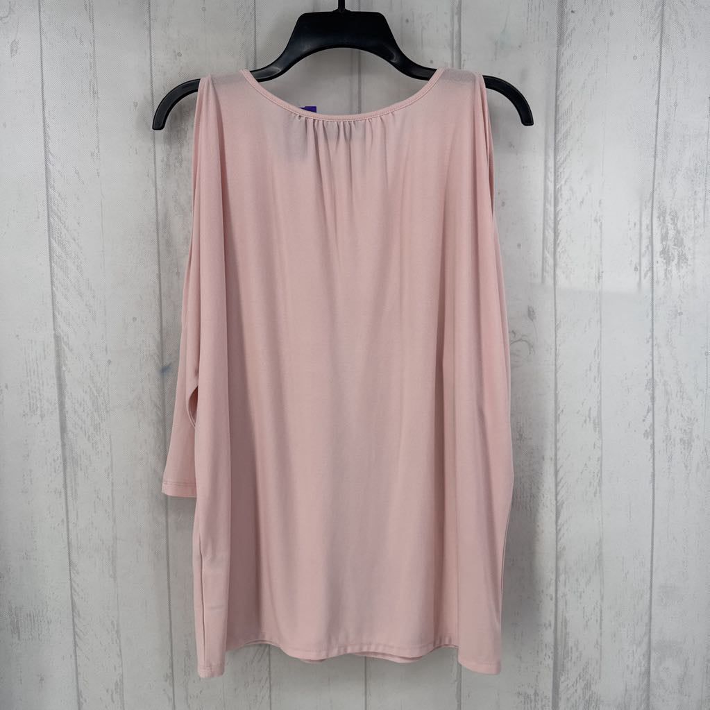 L chain accent cold shoulder top