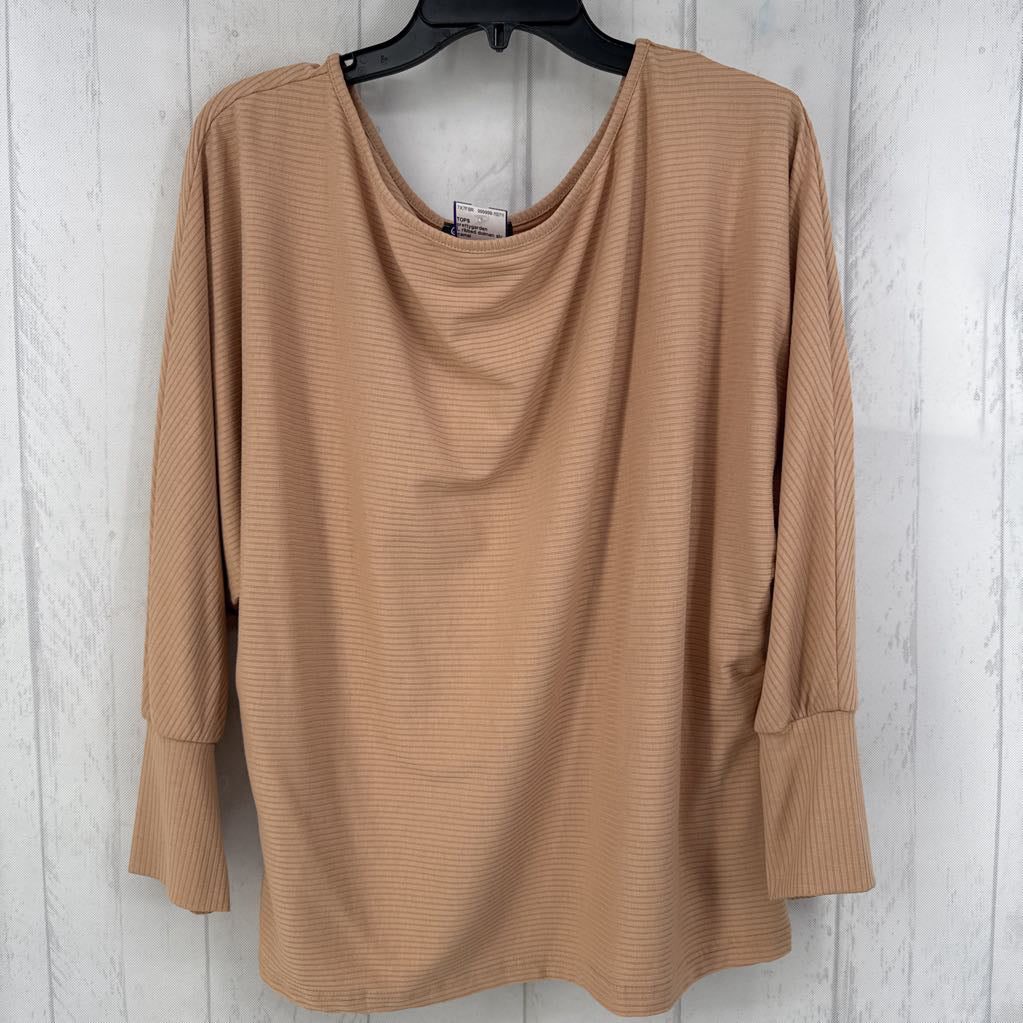 L ribbed dolman slv top