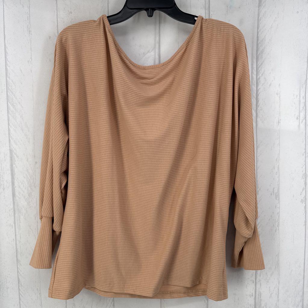 L ribbed dolman slv top