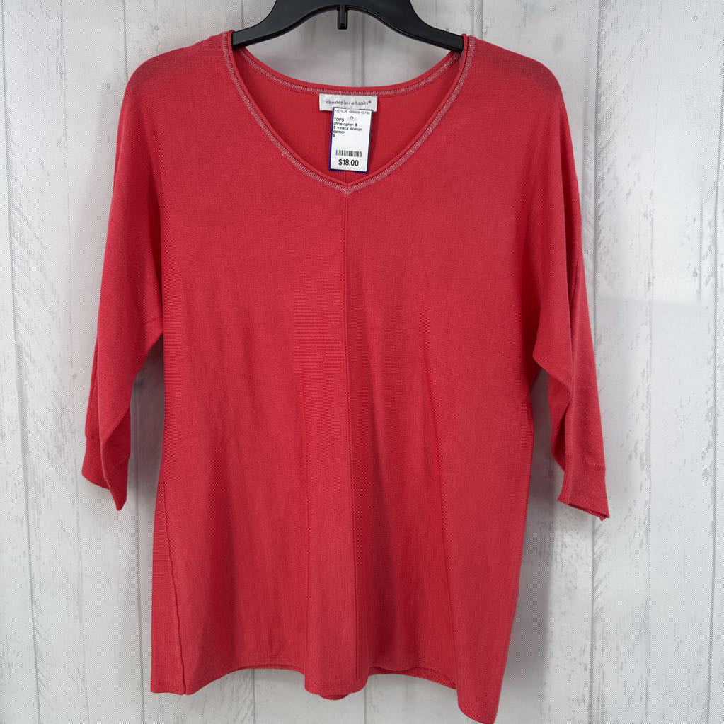 S v-neck dolman slv top