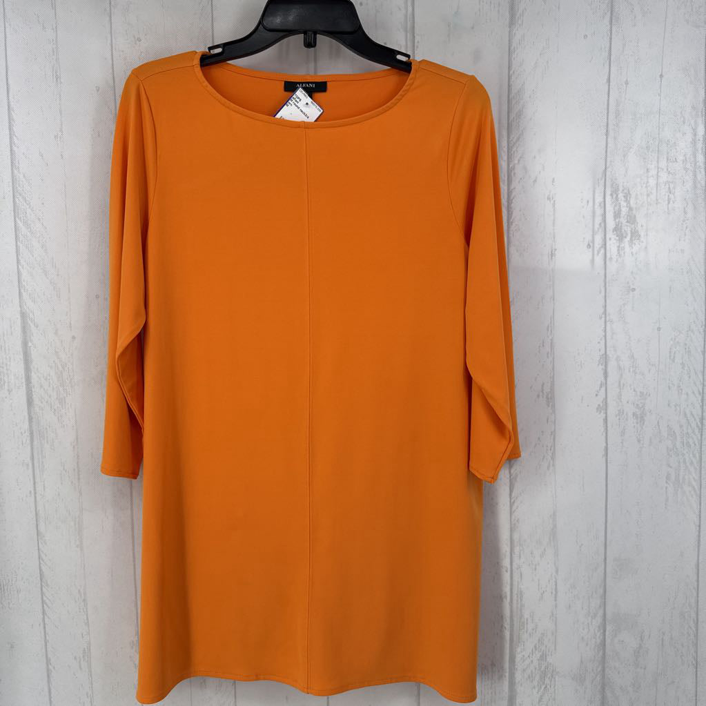 M round neck3/4 slv top