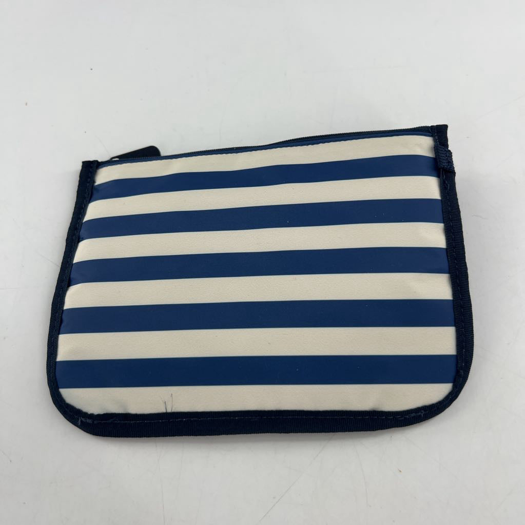 nylon striped wristlet