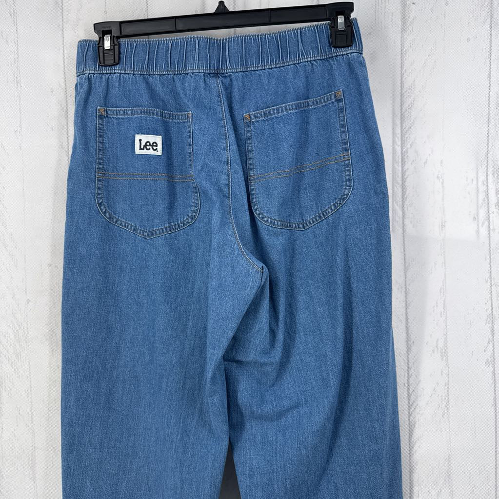 8 wide leg crop jeans