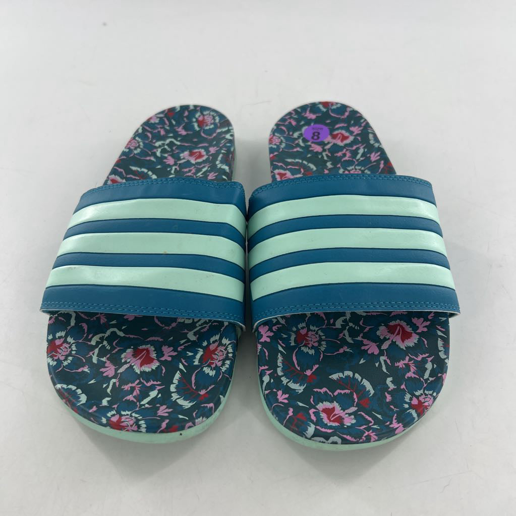 8 stripes & floral slides
