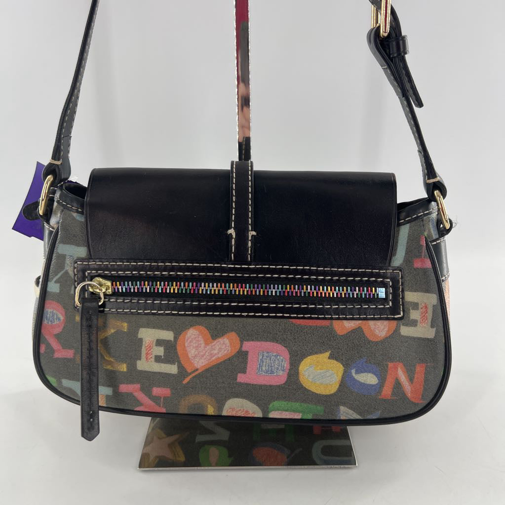 vintage graffiti monogram shoulder bag