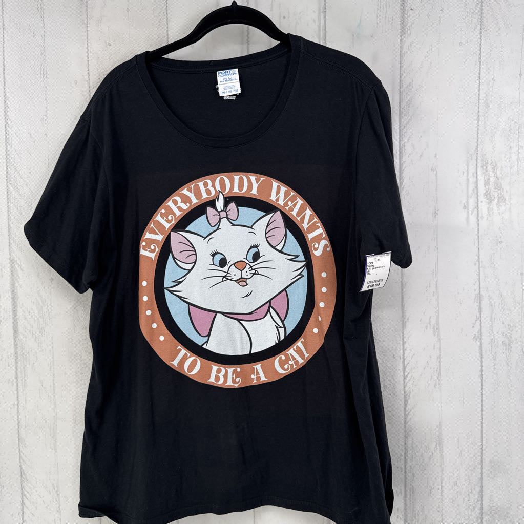 XXL graphic s/s tee-aristocat