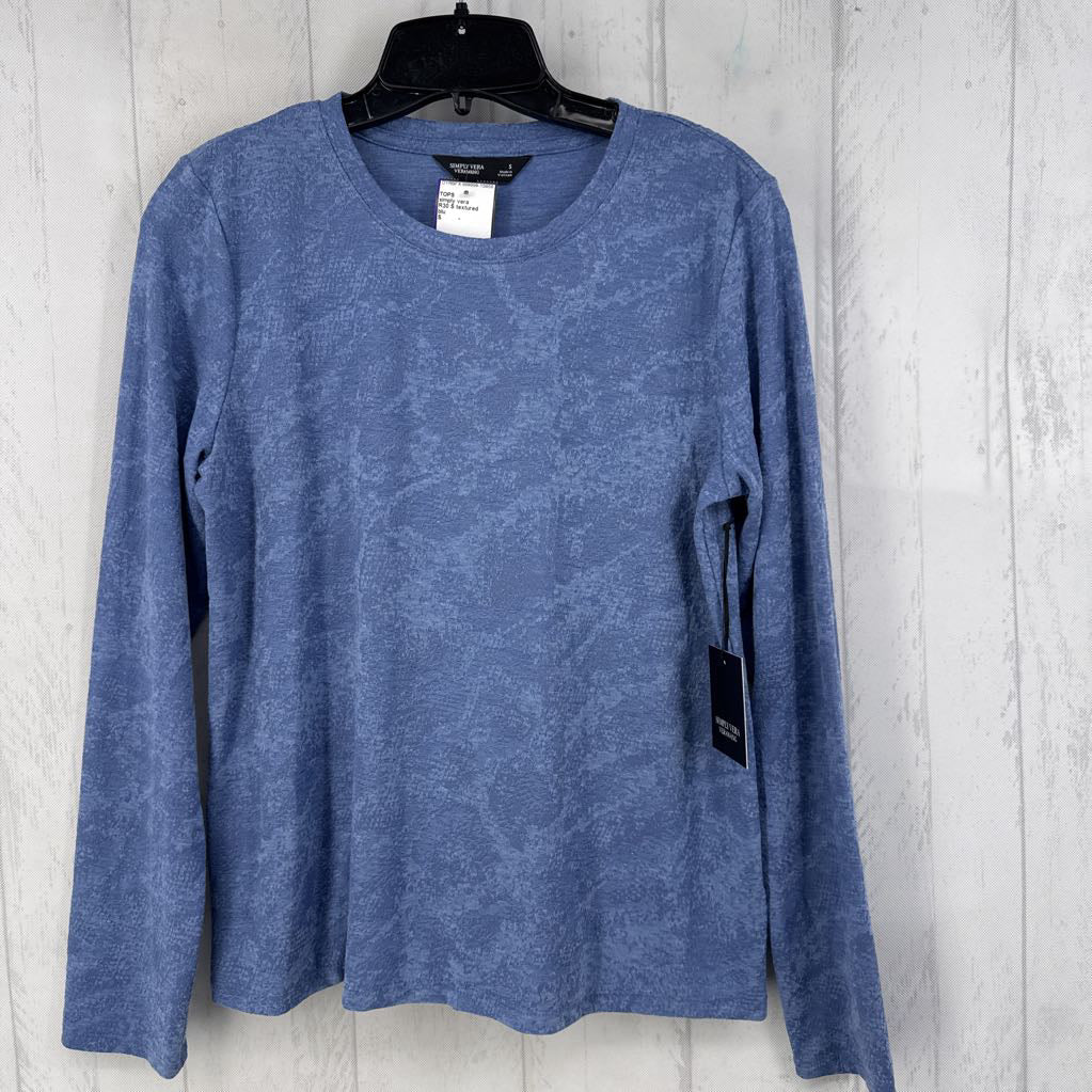 R30 S textured crewneck l/s tee