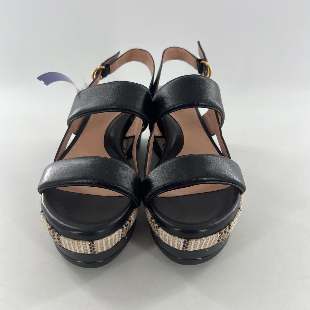 9 ankle strap wedge heel sandal