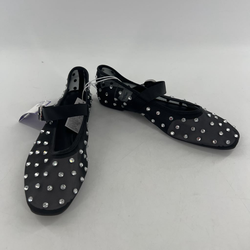 7.5 mesh embelished mary-janes