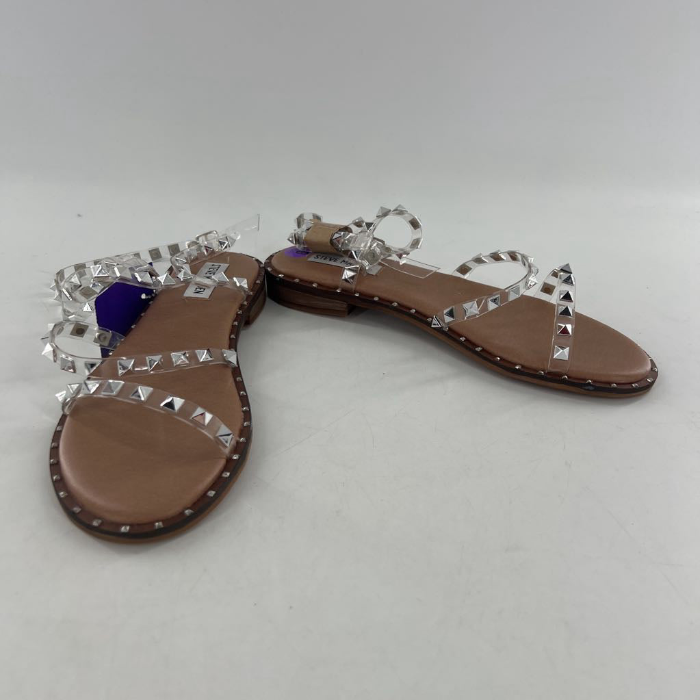 8 clear studded sandal