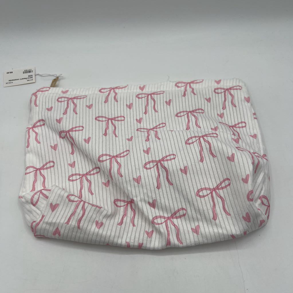 bow/heart cosmetic bag