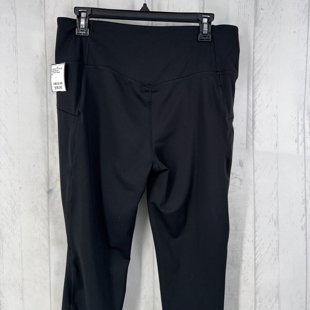 L hi-rise zipper pocket leggings