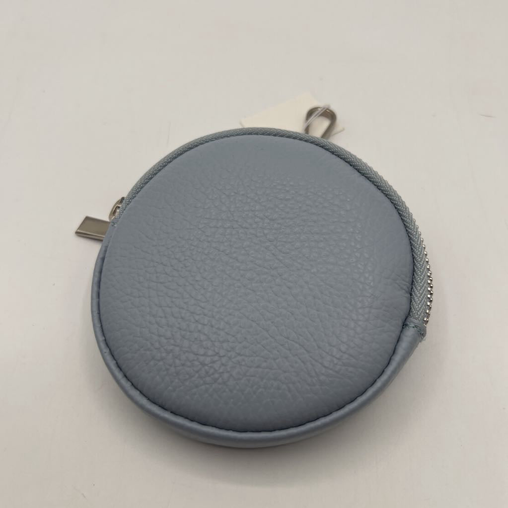 vegan leather round pouch