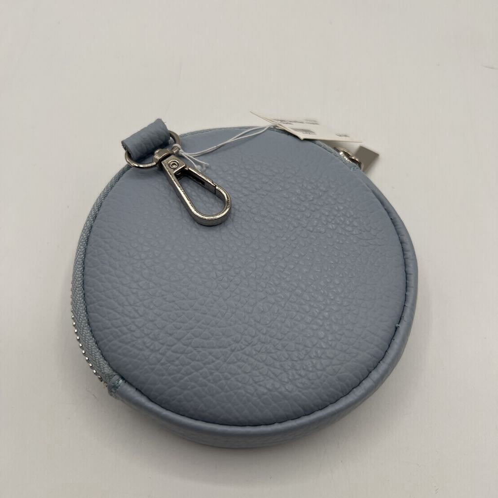 vegan leather round pouch