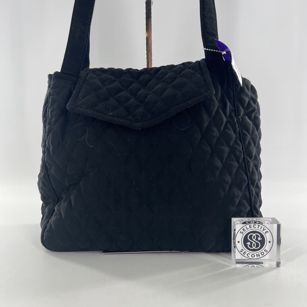 quilted front flap purse