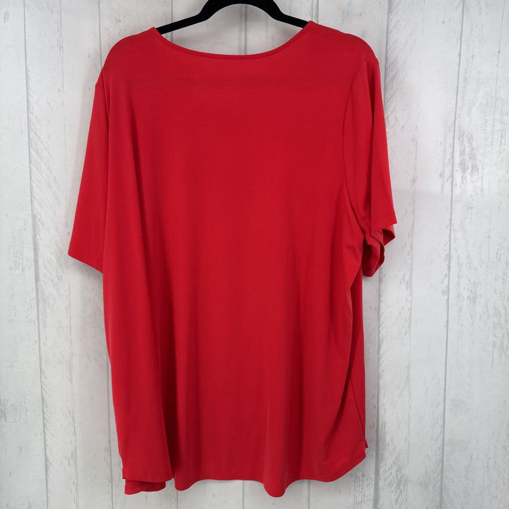 3X round neck s/s tee