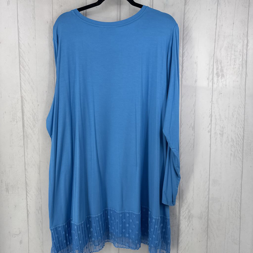 3X lace hem l/s tunic