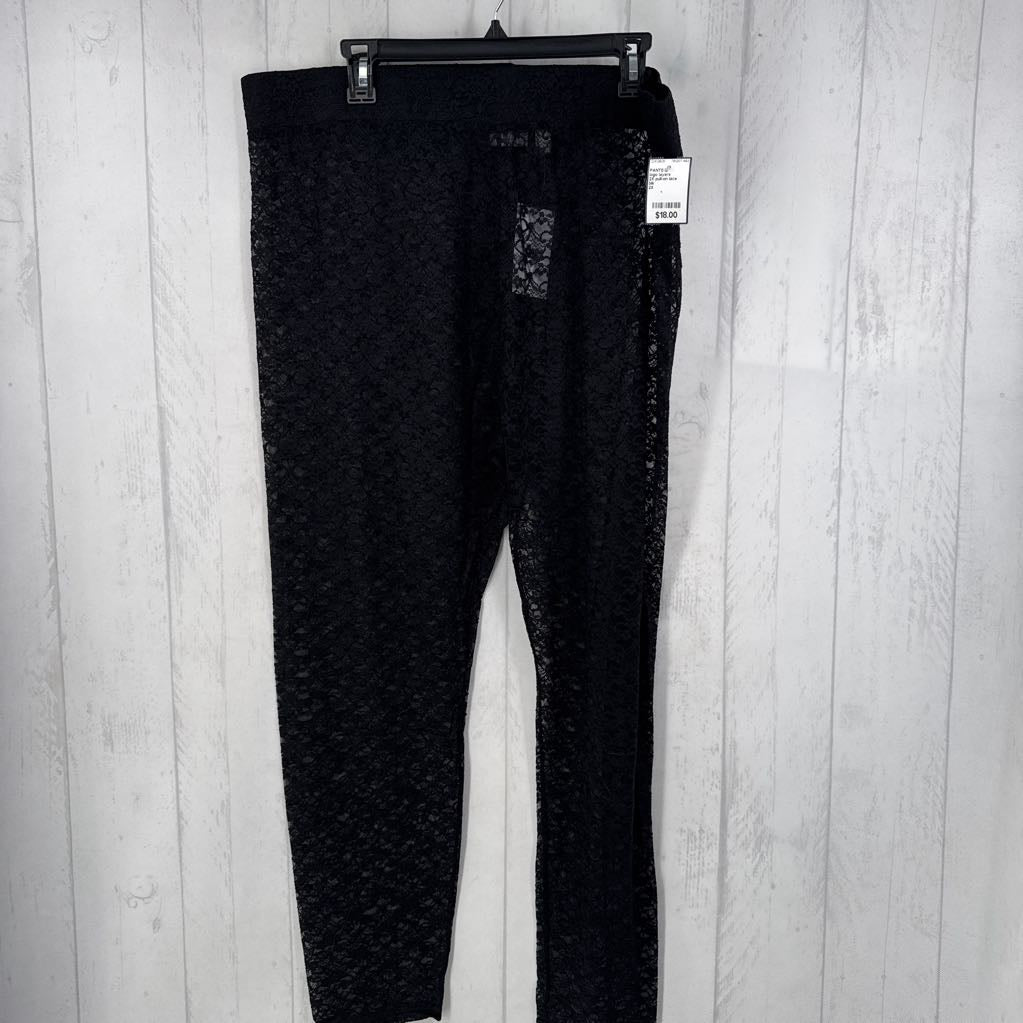 2X pull-on lace pants