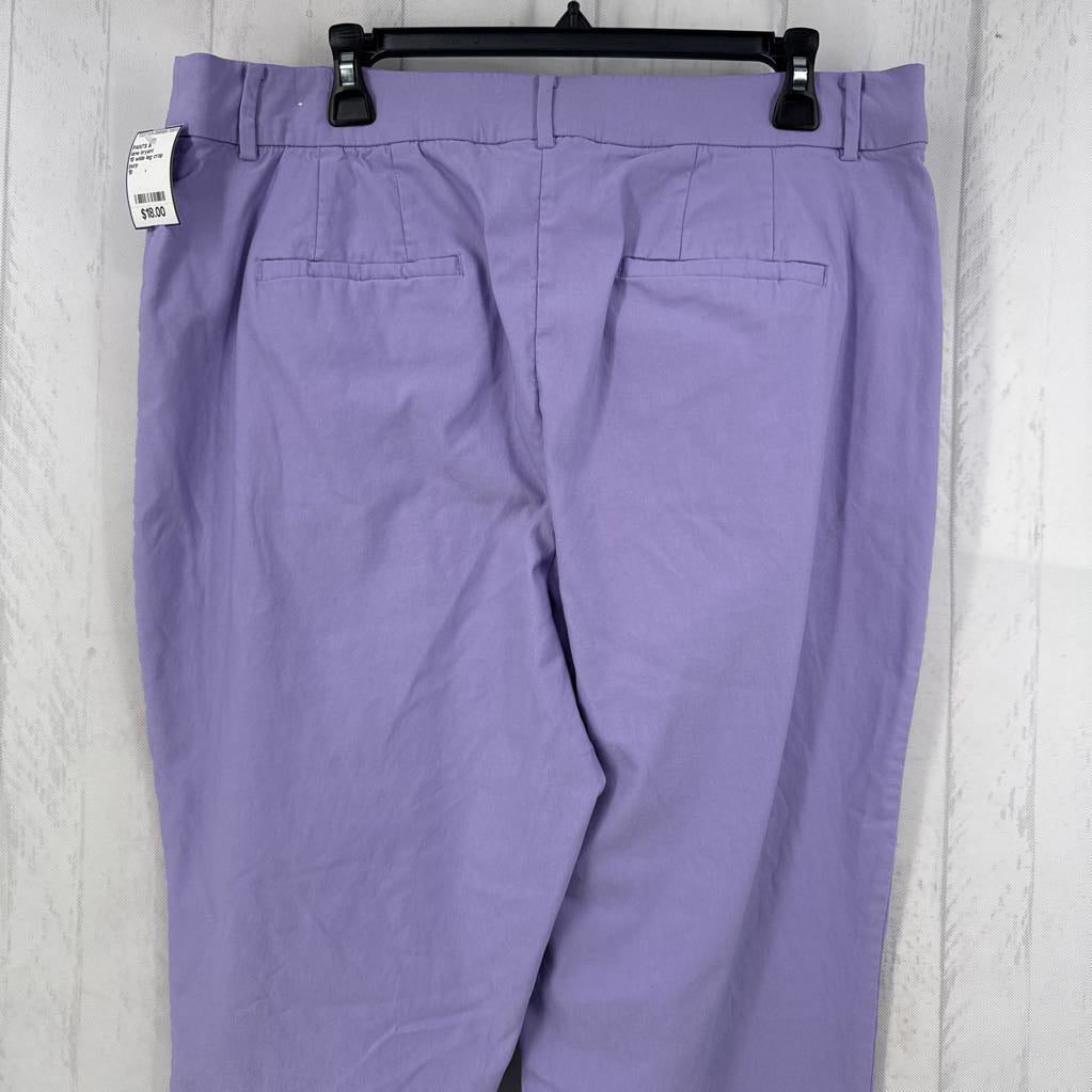18 wide leg crop pants