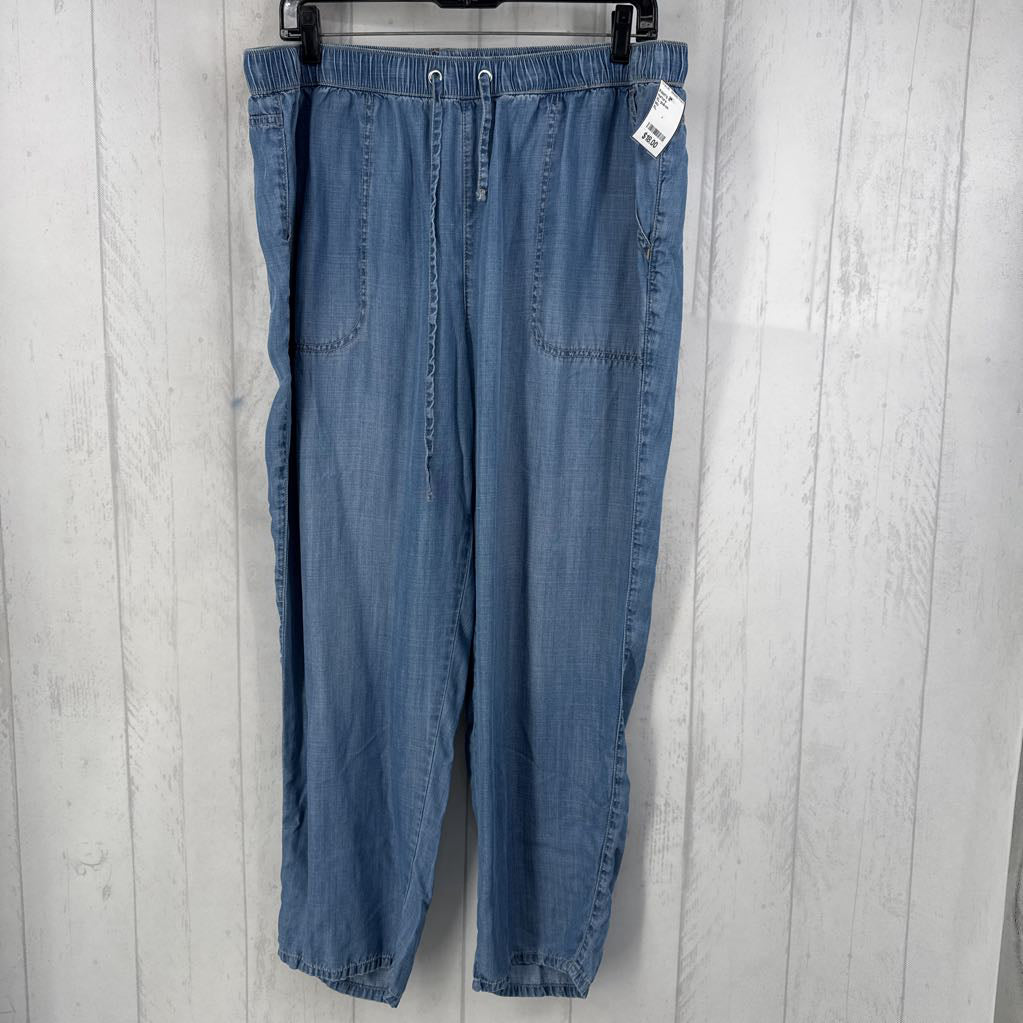 XL pull-on chambray pants