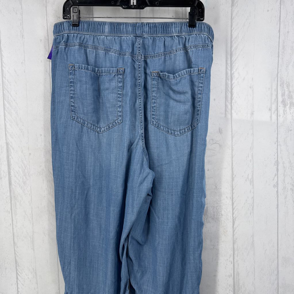 XL pull-on chambray pants