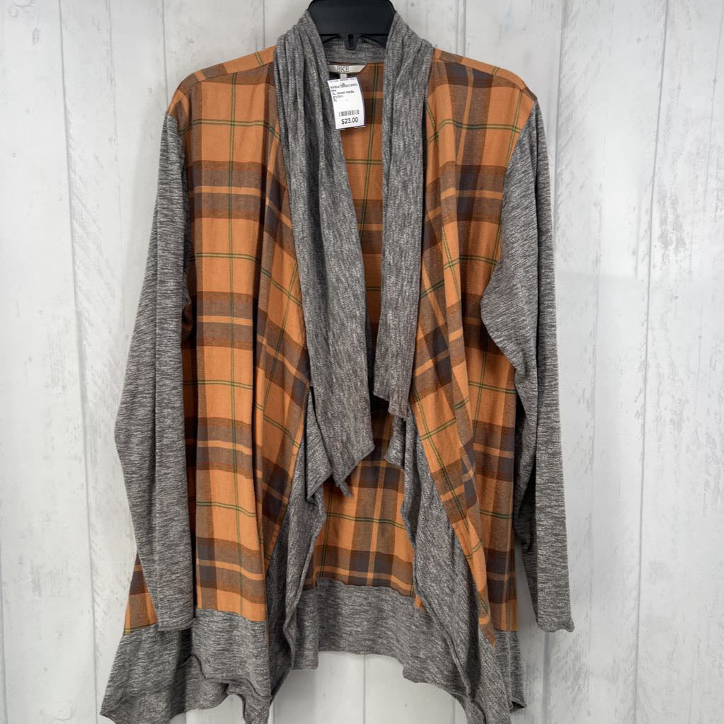 XL mixed media flowy cardi