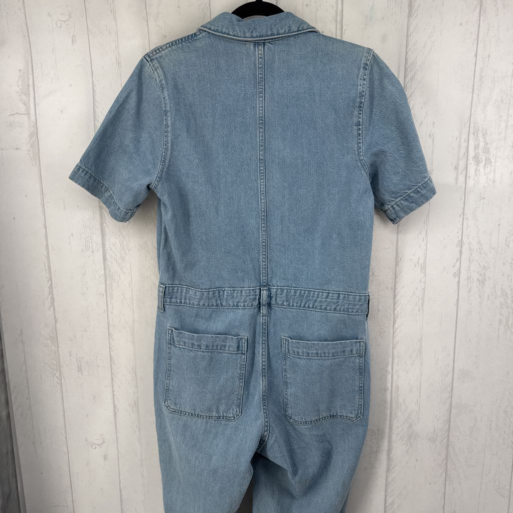 6 s/s denim jumpsuit