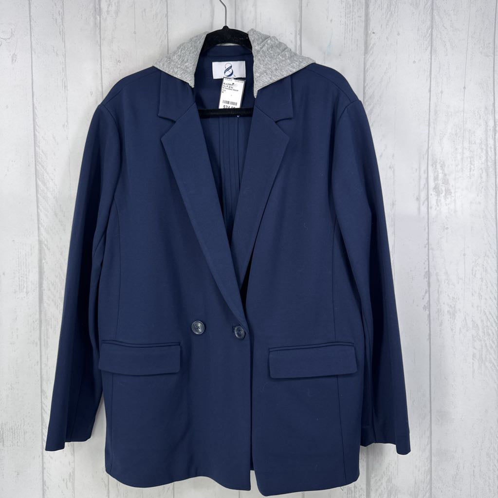 M hooded blazer