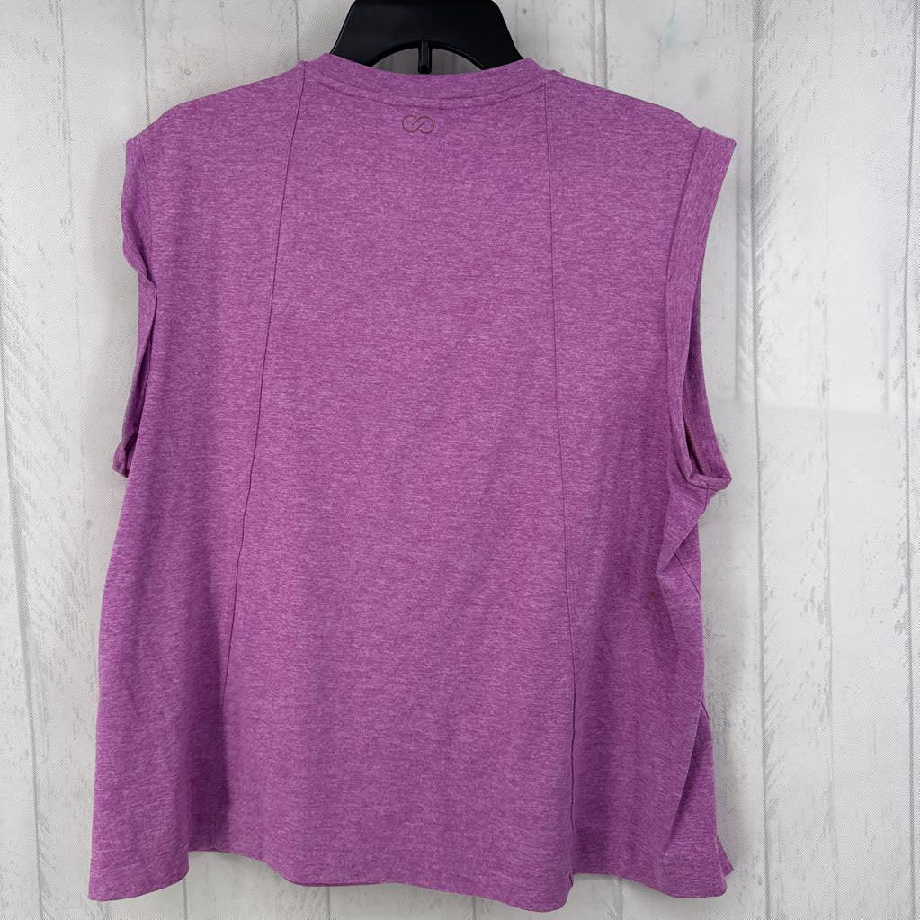 XL marled crewneck tank