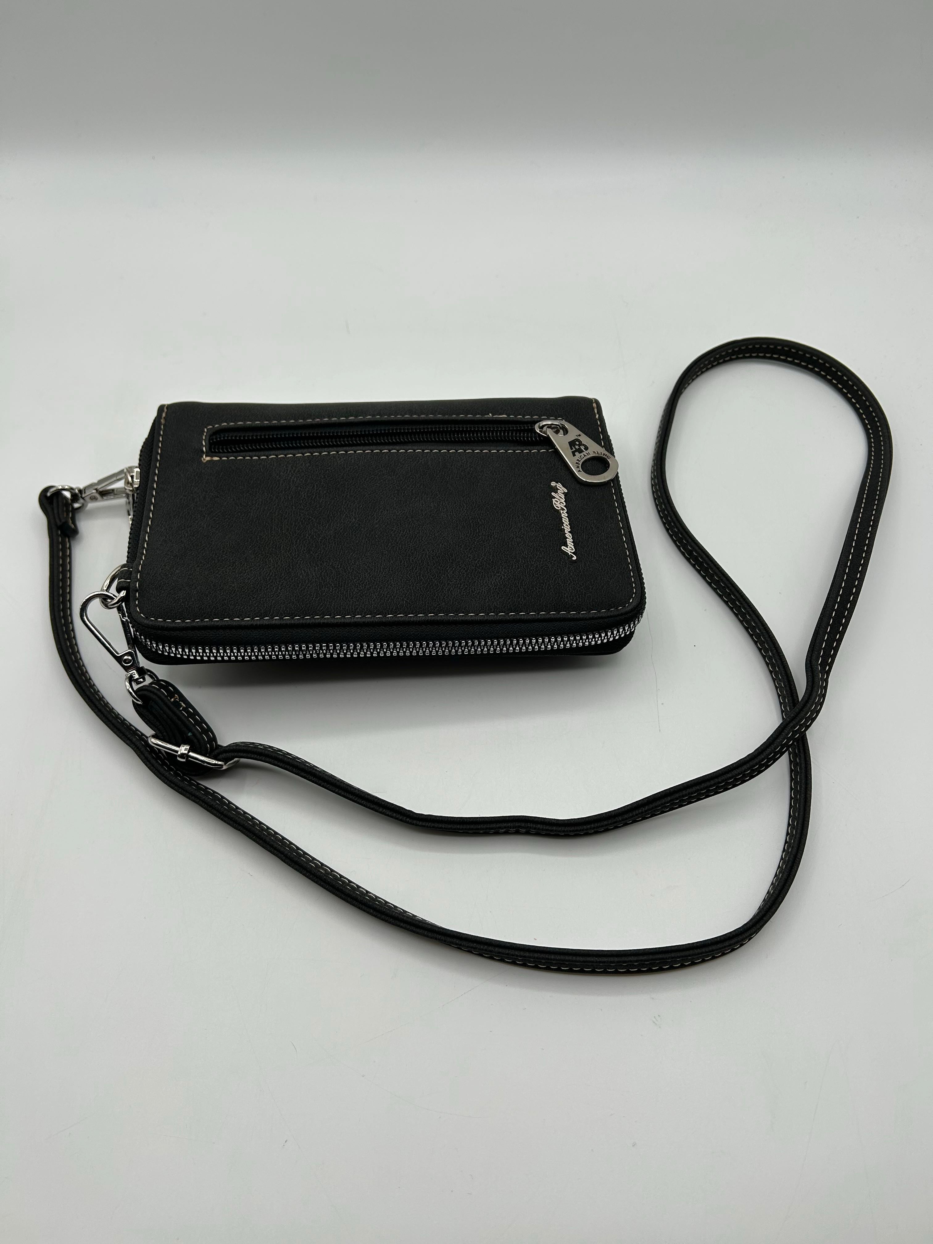 zip around wallet/crossbody