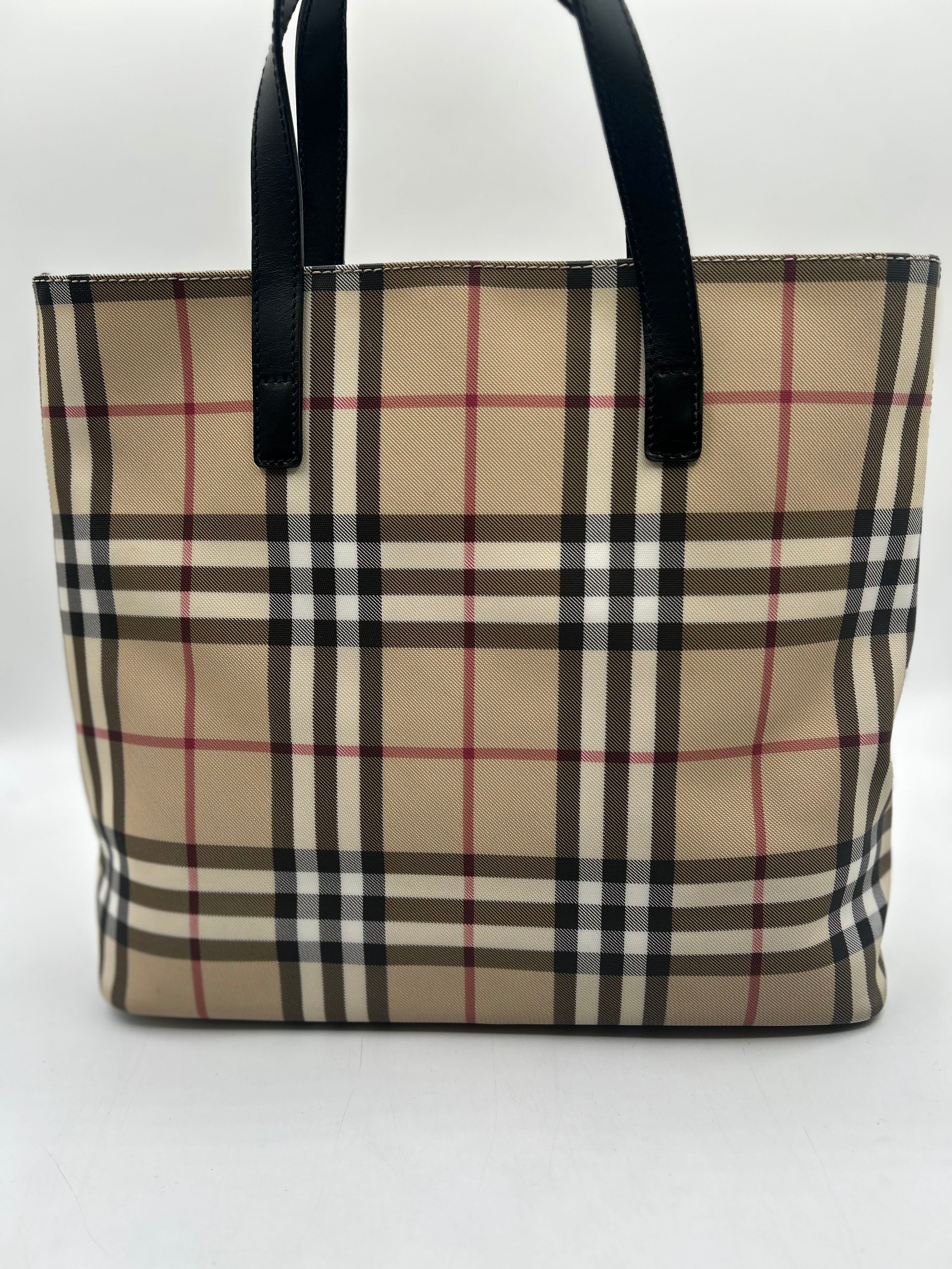 Burberry London Nova Check Top Handle Bag
