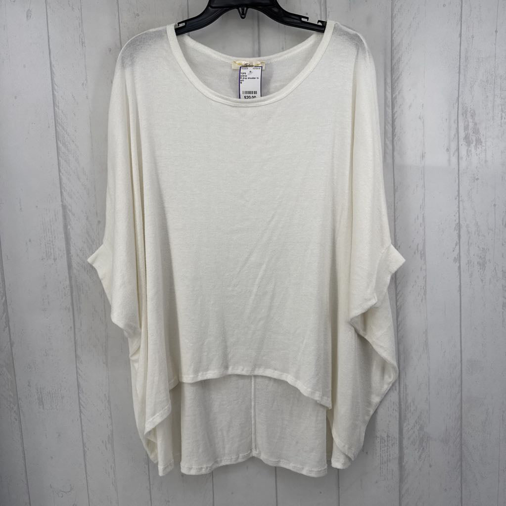 M drop shoulder hi-lo top