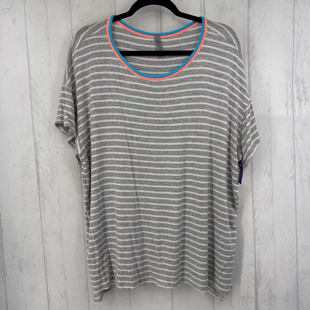 XXL striped s/s tee