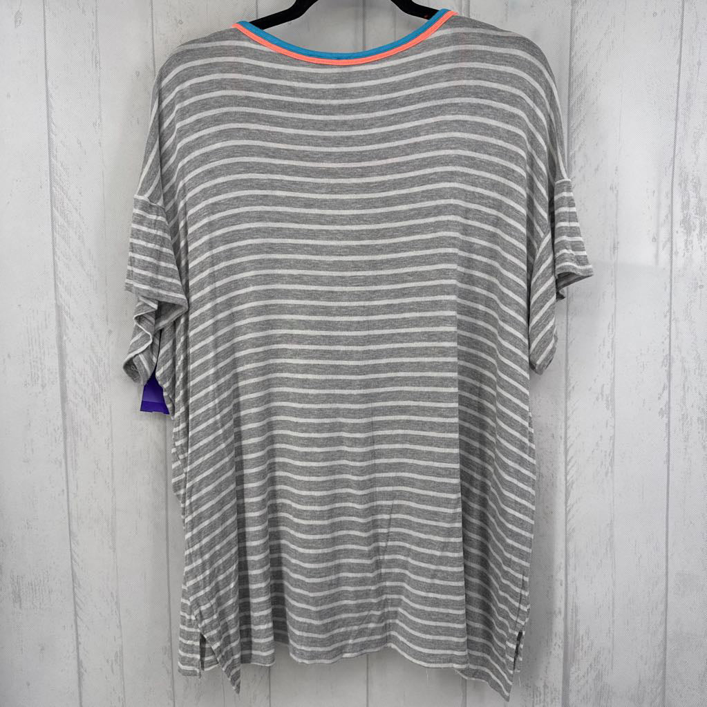 XXL striped s/s tee