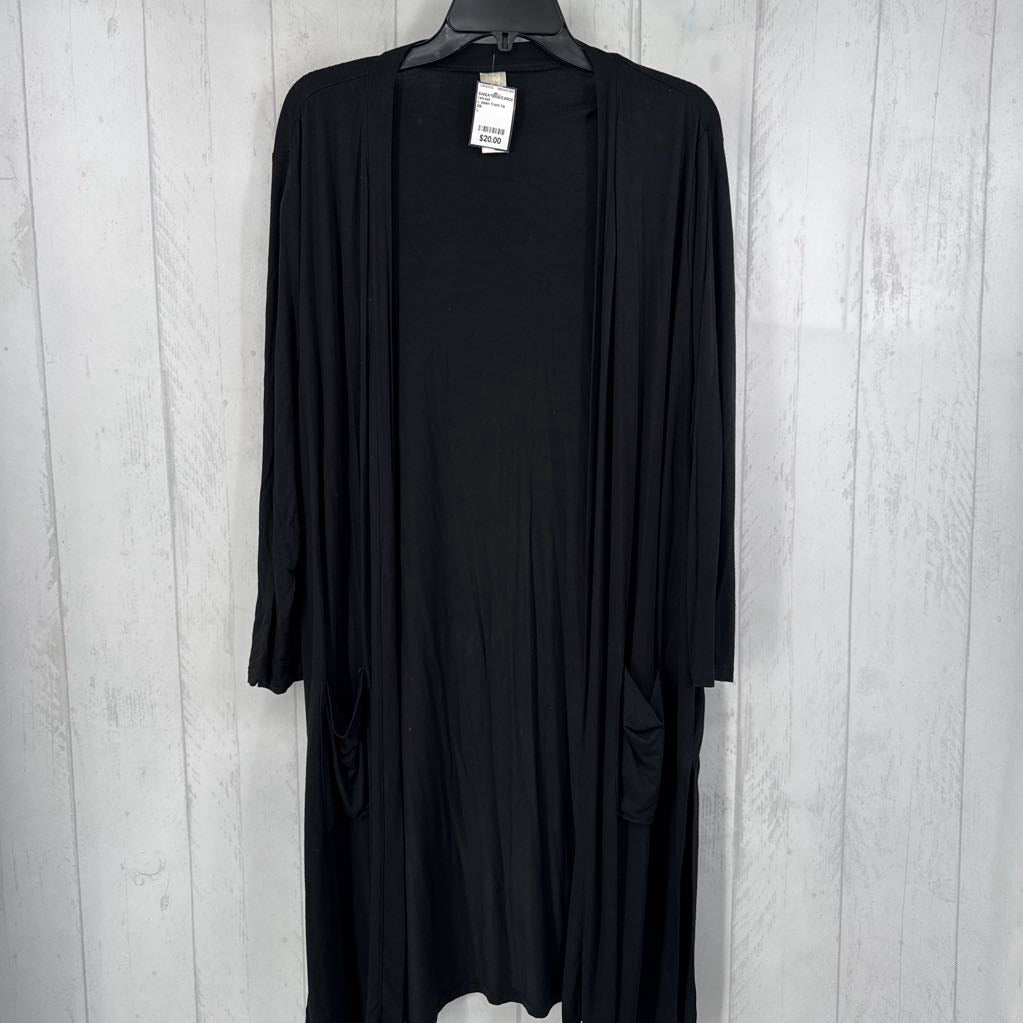 L open front l/s cardi