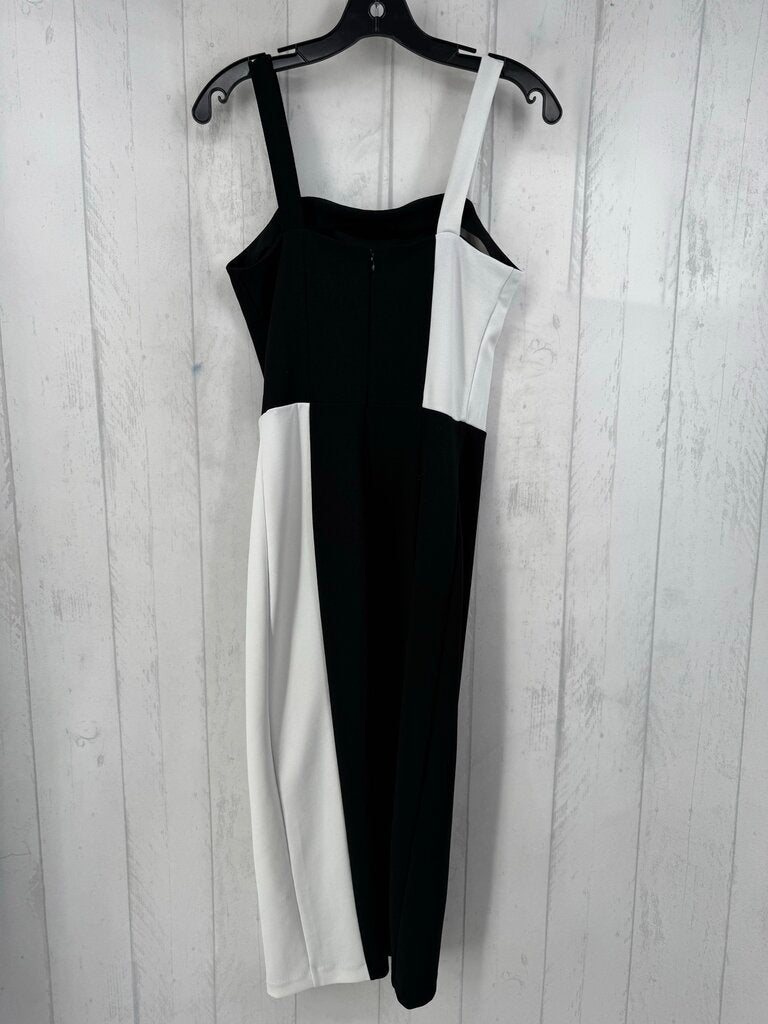 S color block slit maxi dress