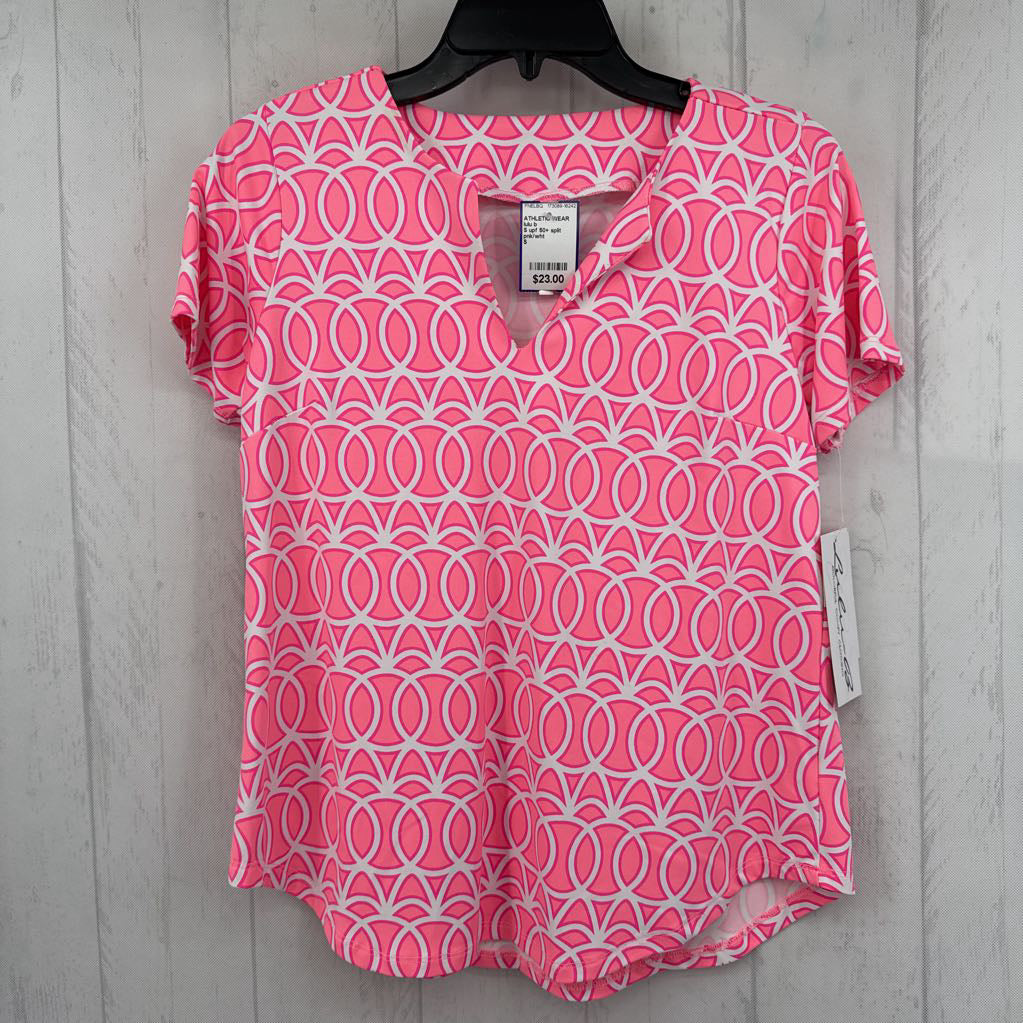 S upf 50+ split neck s/s top