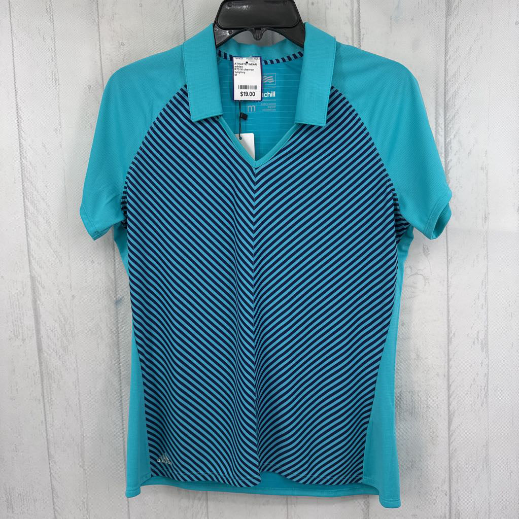 R70 M chevron stripe s/s polo