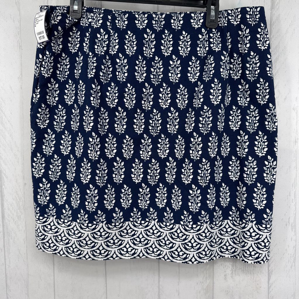 16p flo print skirt