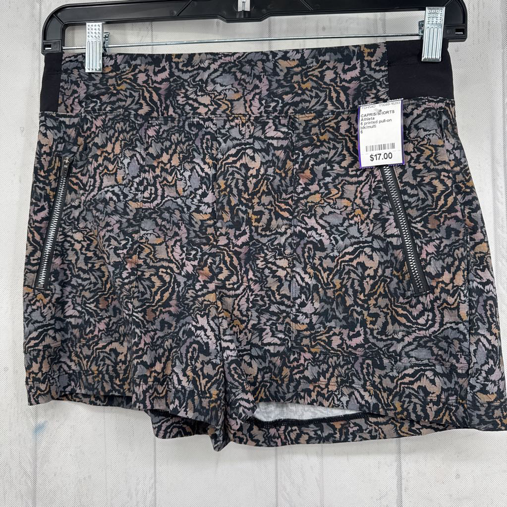 6 printed pull-on shorts